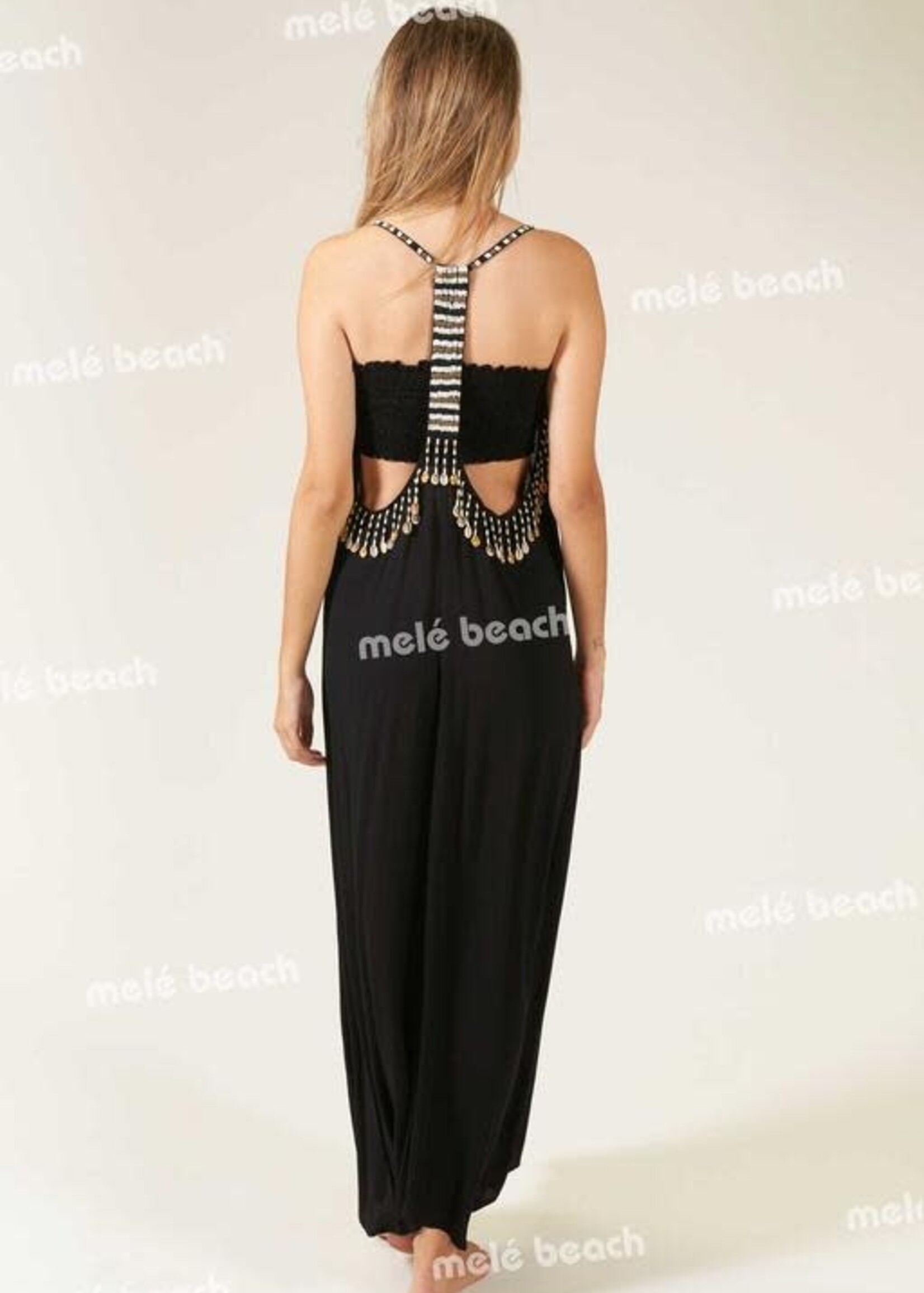 Melé Beach Long Dress Anse Black