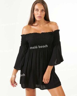 Melé Beach Short Dress Grana Black