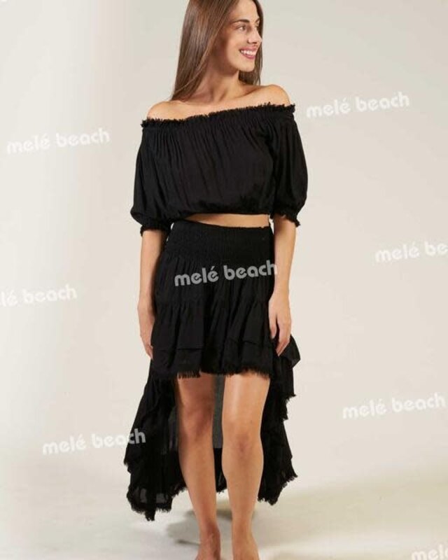 Melé Beach Top Crasa Black