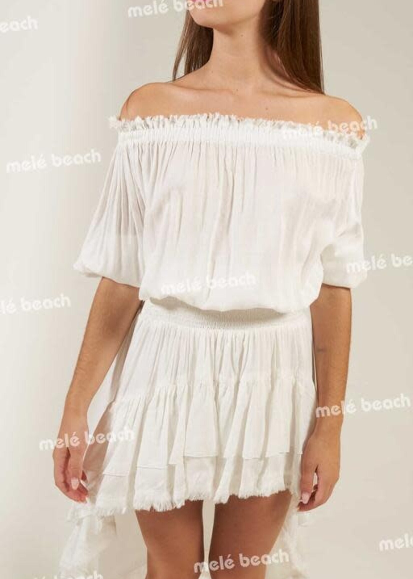 Melé Beach Top Crasa Off White