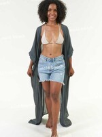 Melé Beach Kimono Caliza Grey