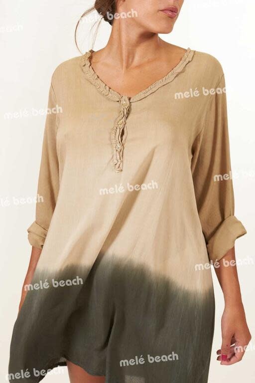 Melé Beach Blouse Tihoi Xodo Army