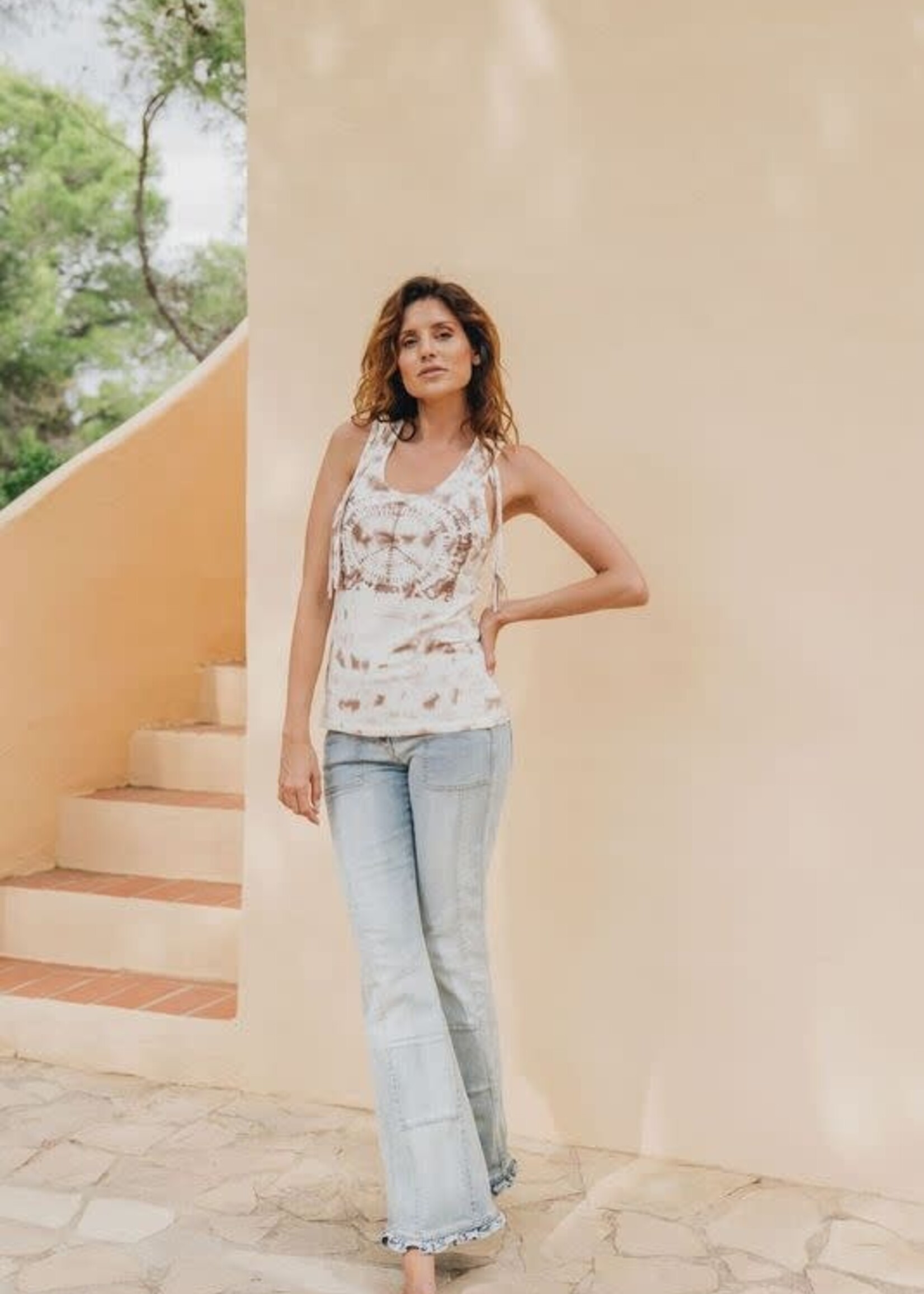 Isla Ibiza Bonita Denim Flared Trousers