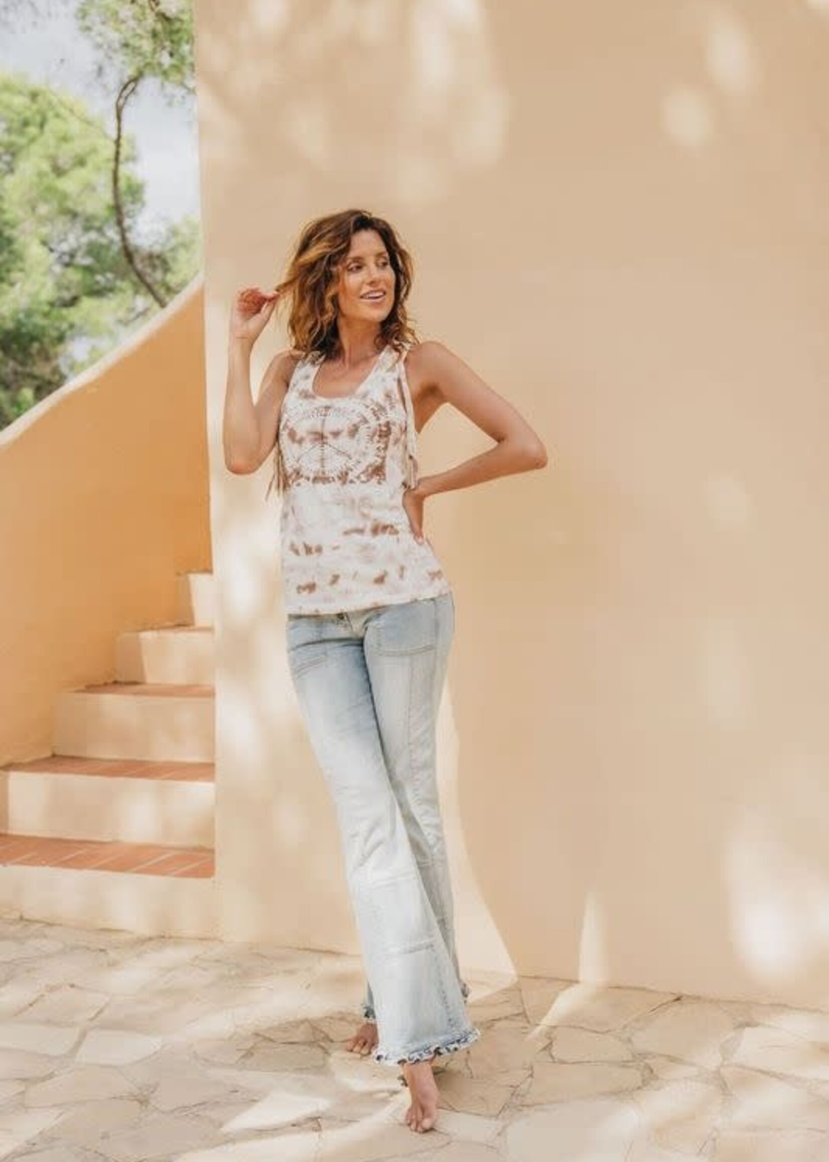 Isla Ibiza Bonita Denim Flared Trousers