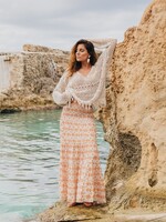 Isla Ibiza Bonita Knitted Openwork Jumper Siesta Summer - Cream