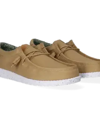 Hey Dude Wally Washed Canvas Walnut