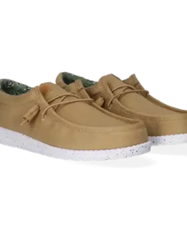 Hey Dude Wally Washed Canvas Walnut