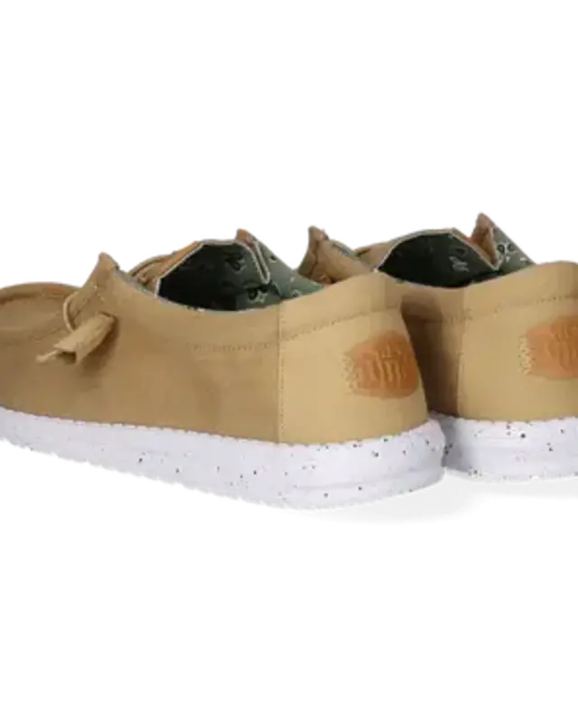 Hey Dude Wally Washed Canvas Walnut