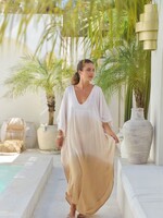 Hot Lava Kaftan Laurie Sunrise Ivory/Sand