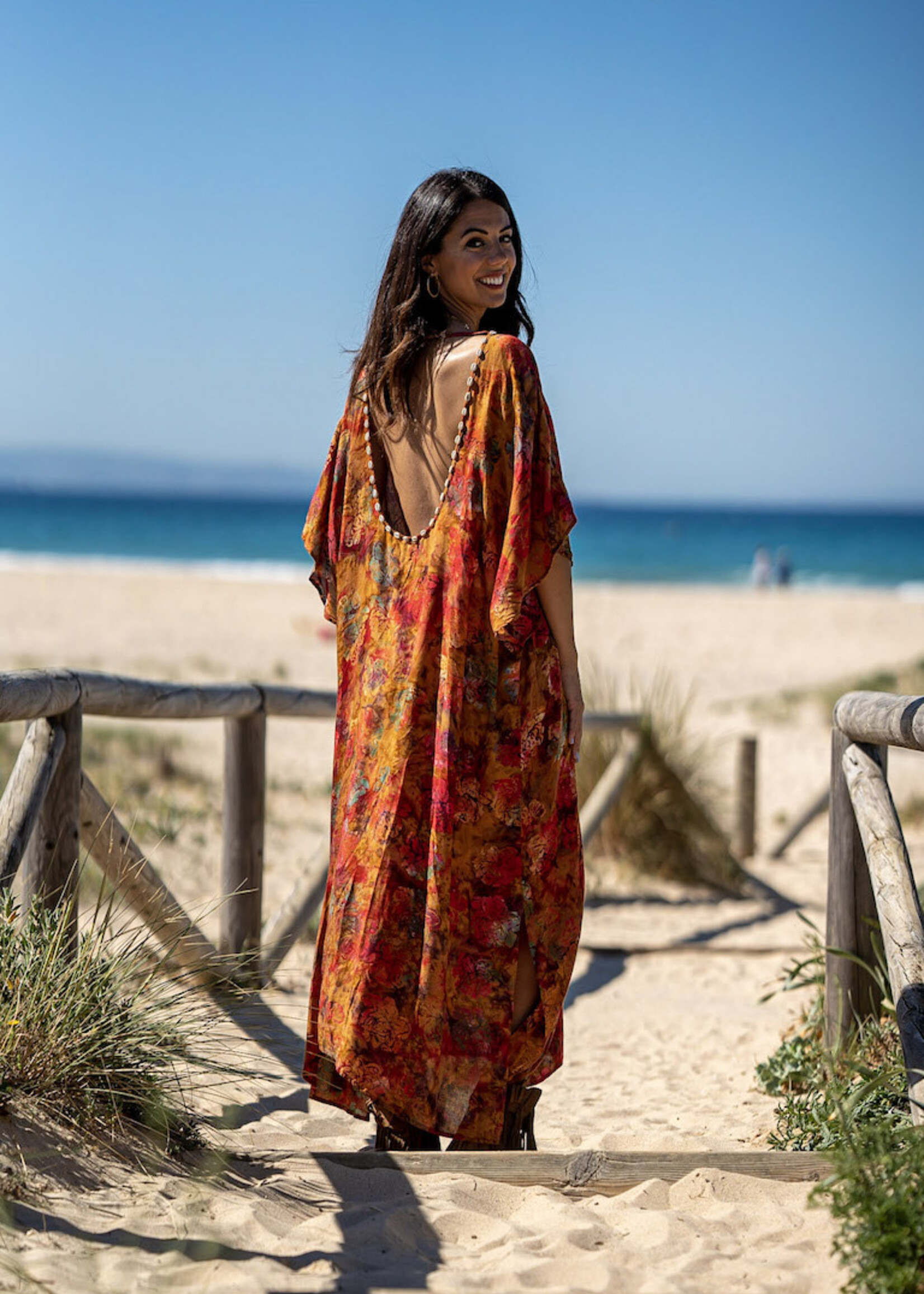 Tarifa Soul Maxi Tunic Olivia Ocher