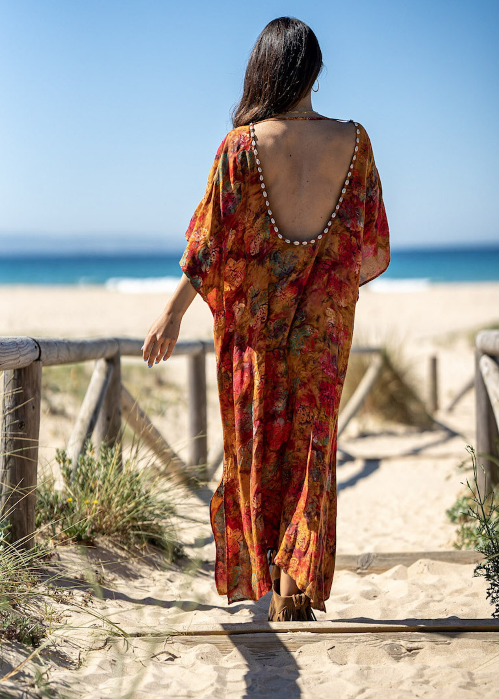 Tarifa Soul Maxi Tunic Olivia Ocher