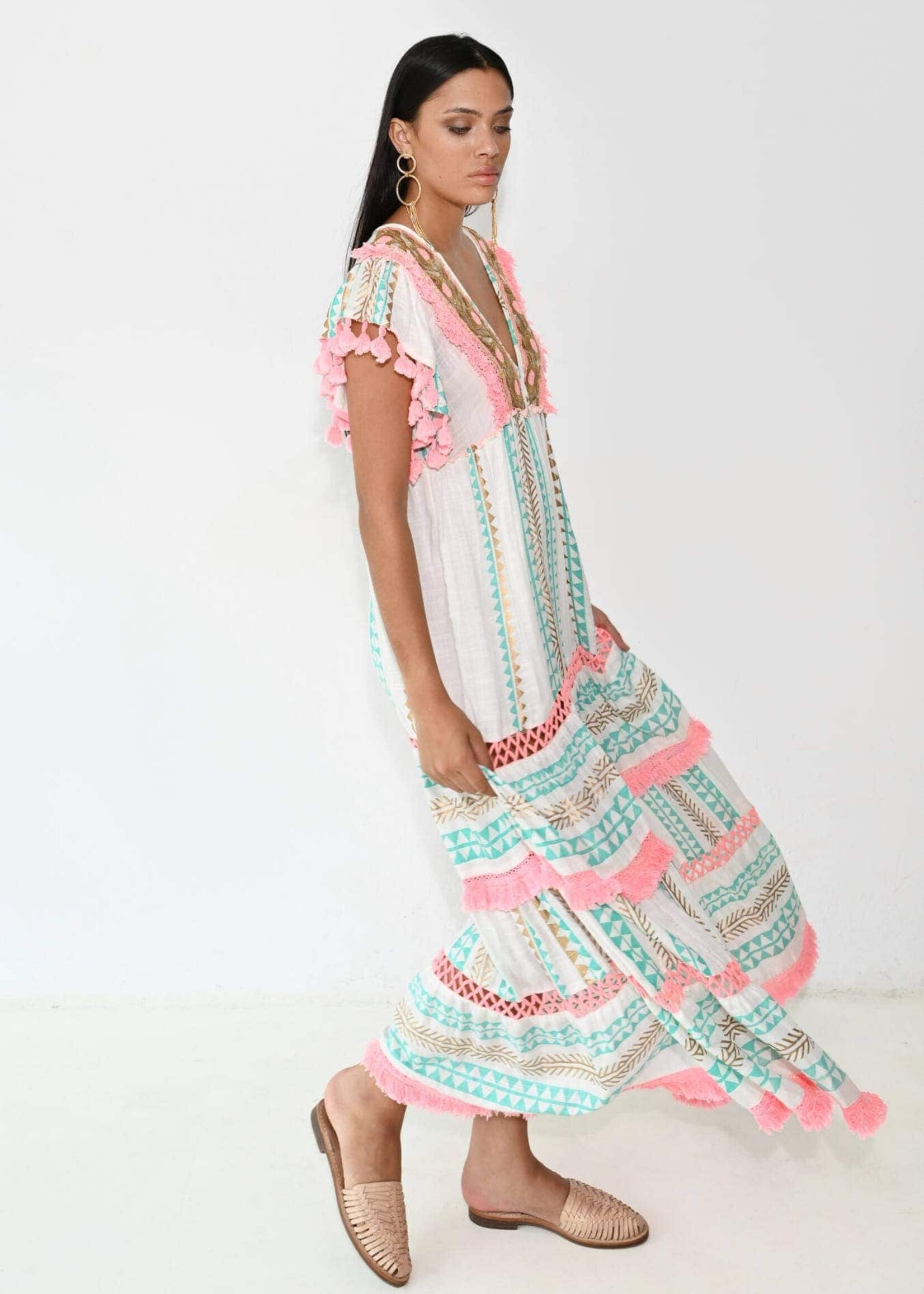 Piti Cuiti Bella Long Dress Pink