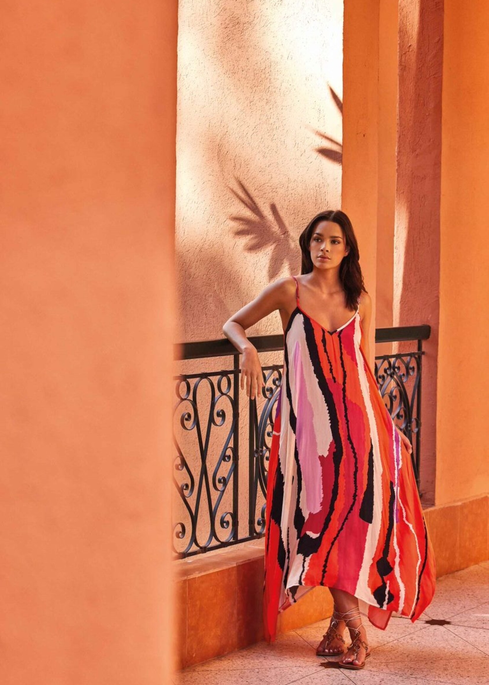 Iconique Gemma Strappy Dress Brasil Multi