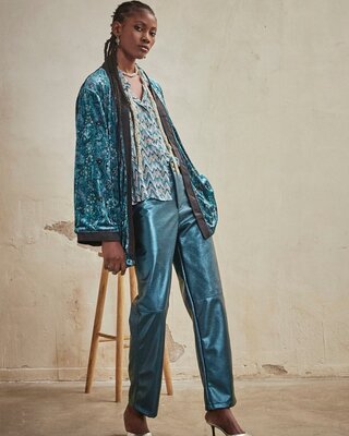 NKN Nekane Pantalon Thumbai Metallic Green