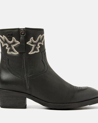Lazamani Ladies Western Boots Solange Black