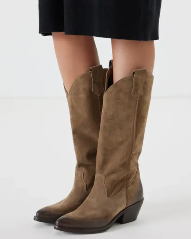 Lazamani Ladies Western Boots High