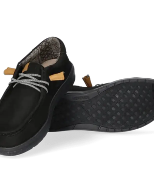 Hey Dude Wally Grip Craft Leather Black