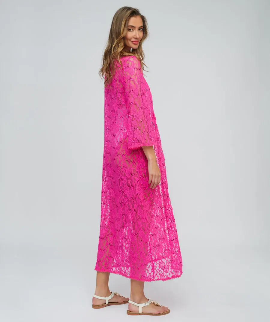 Belize Kimono - Fuchsia