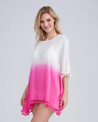Pia Rossini Verano Coverup - Fuchsia
