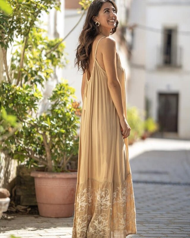 Tarifa Soul Long Dress Santorini Beige
