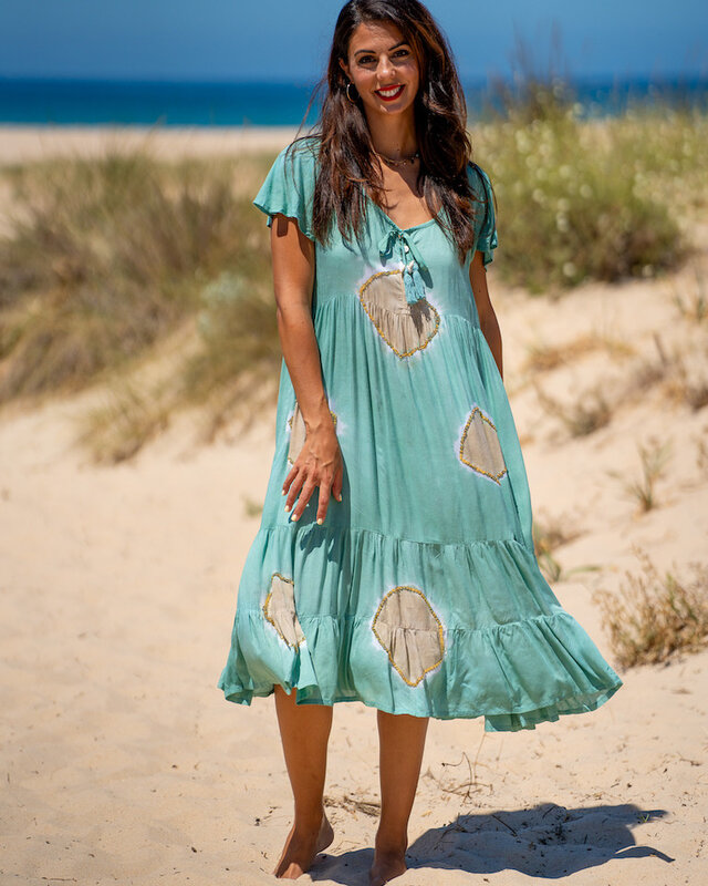 Tarifa Soul Midi Dress Lanzarote Aquamarine