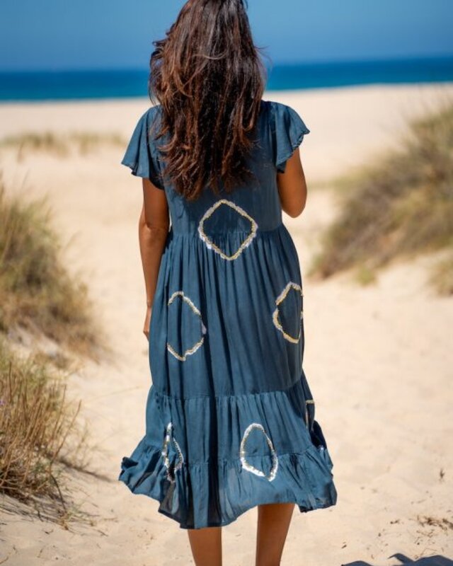 Tarifa Soul Midi Dress Lanzarote Blue