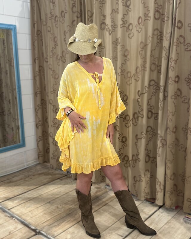 Tarifa Soul Poncho Hamoa Yellow