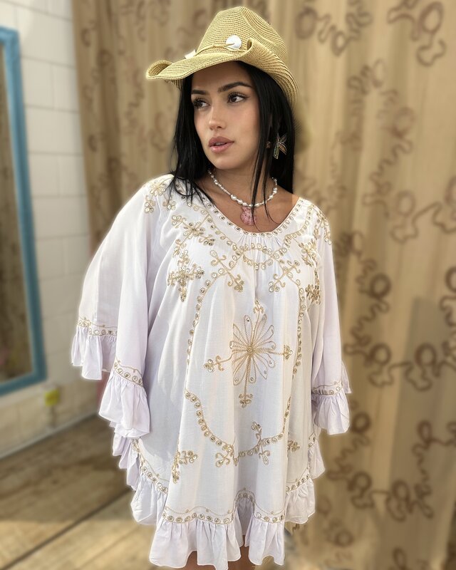 Tarifa Soul Poncho Maui White