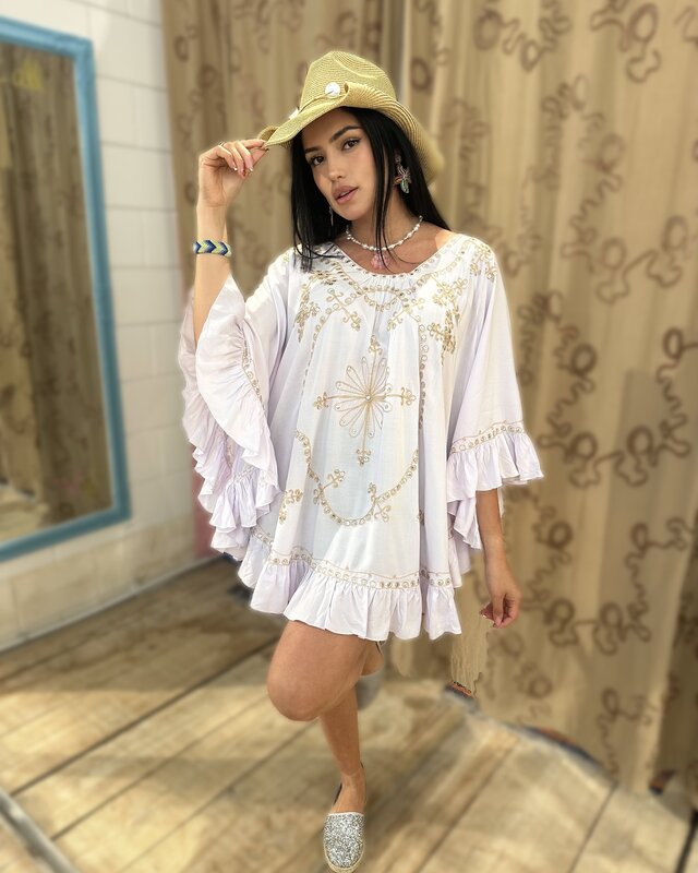 Tarifa Soul Poncho Maui White