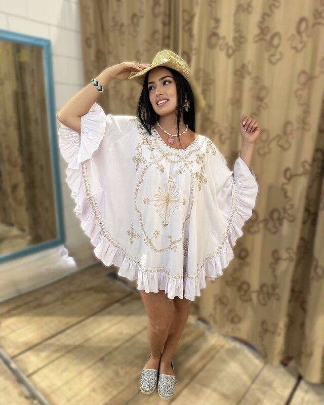 Tarifa Soul Poncho Maui White