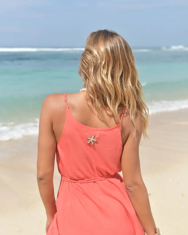 Hot Lava Dress Starfish Hot Coral/Bronze