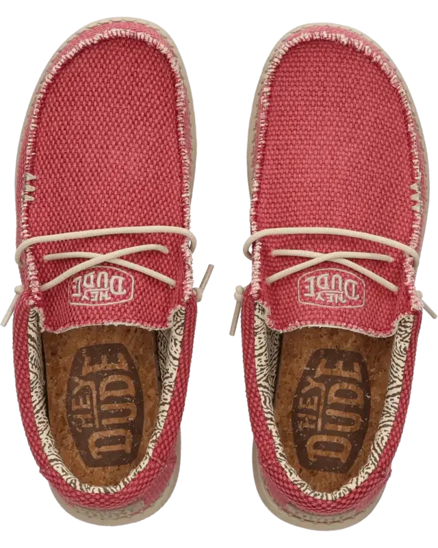 Hey Dude Wally Braided Pompeian Red