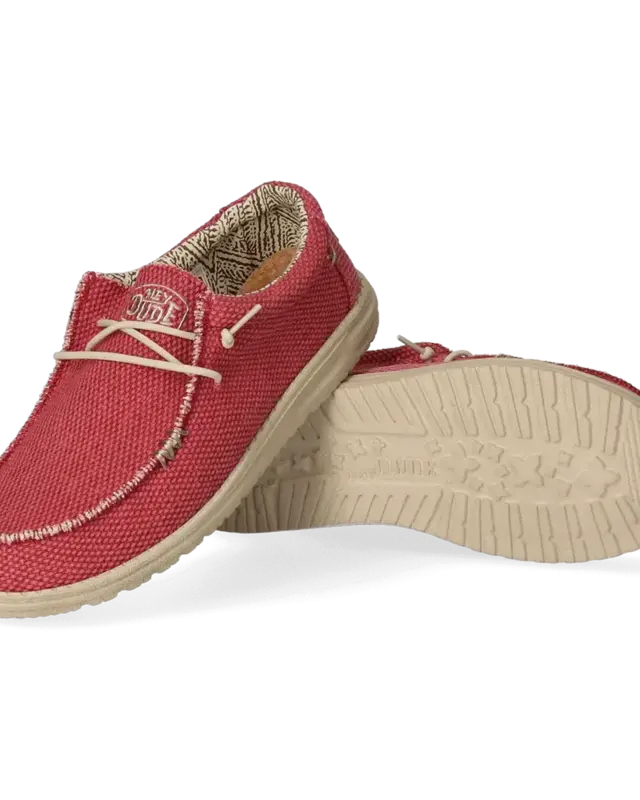 Hey Dude Wally Braided Pompeian Red