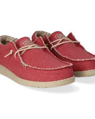Hey Dude Wally Braided Pompeian Red
