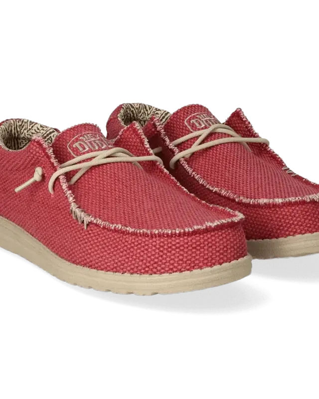Hey Dude Wally Braided Pompeian Red