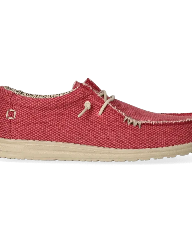 Hey Dude Wally Braided Pompeian Red