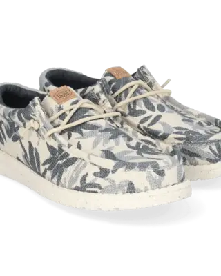 Hey Dude Wally Palm Jute Egret/Cloud Blue