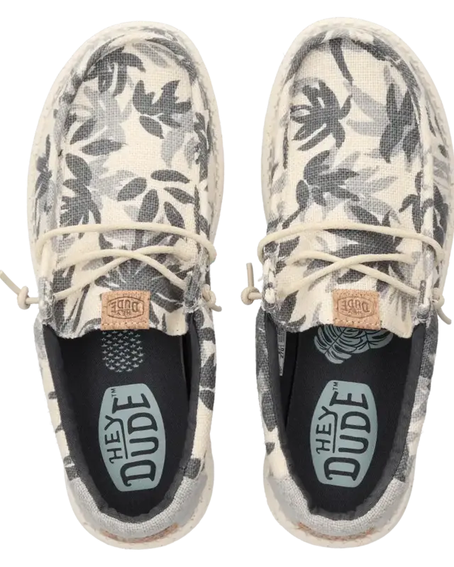 Hey Dude Wally Palm Jute Egret/Cloud Blue