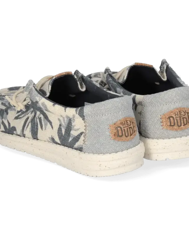 Hey Dude Wally Palm Jute Egret/Cloud Blue