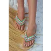 Slide Jaipur Turquoise Coral