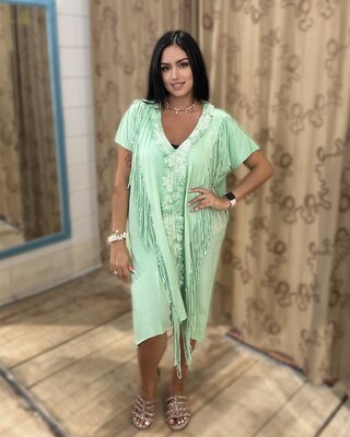 Tartaruga Charro Dress Mint