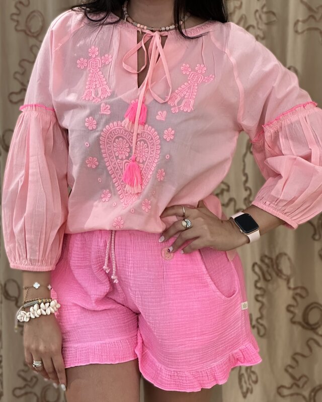 Tartaruga Aire Blouse Baby Pink