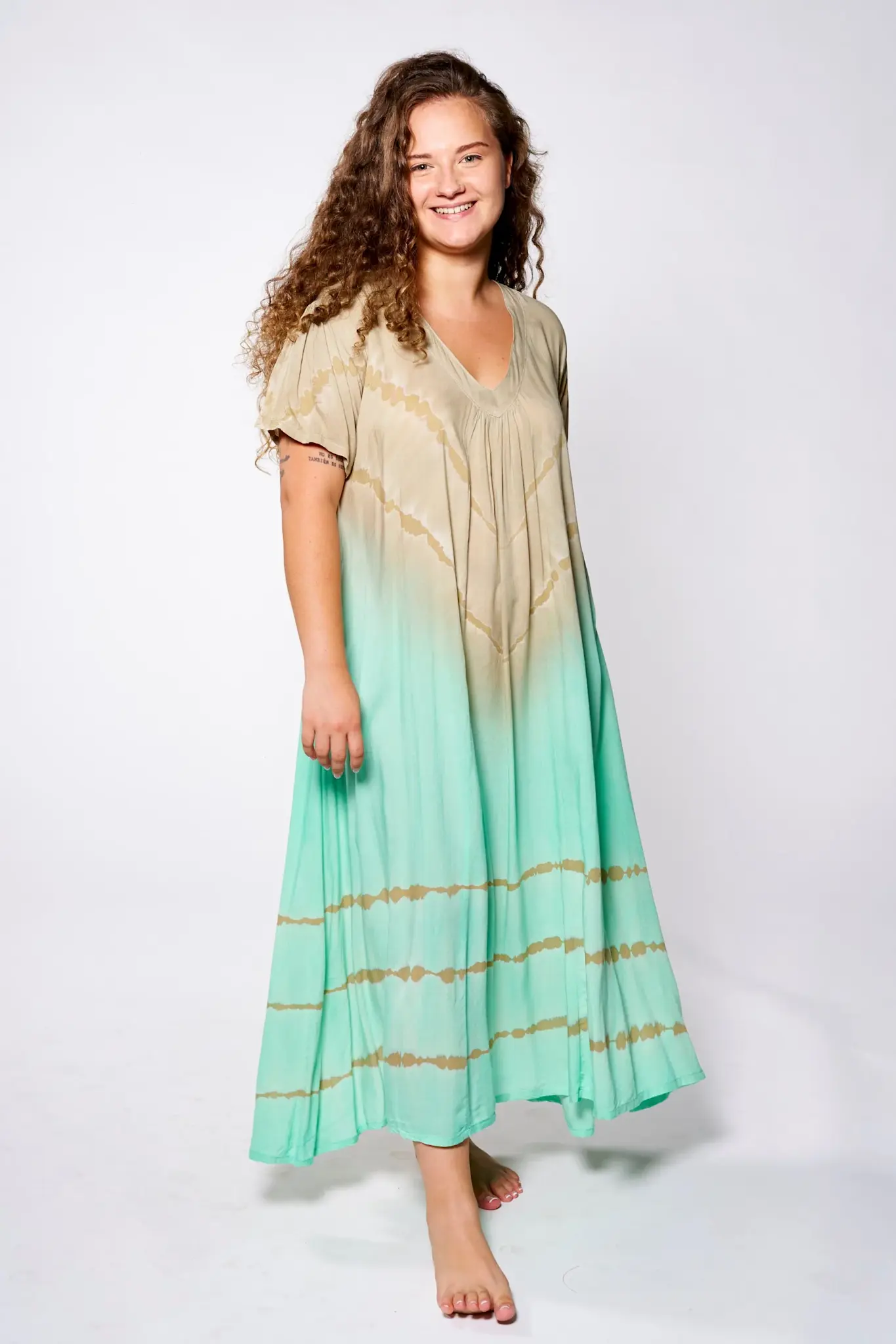 Melé Beach Jurk Marusi Cantik Aqua