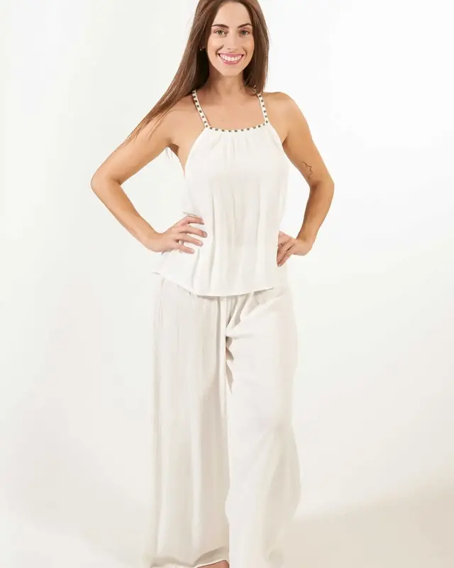 Melé Beach Broek Caro Off White