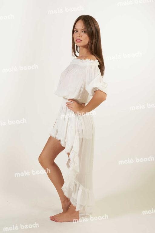 Melé Beach Top Crasa Off White