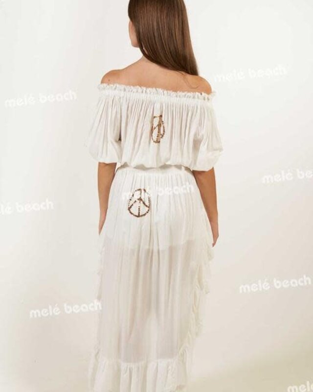 Melé Beach Top Crasa Off White