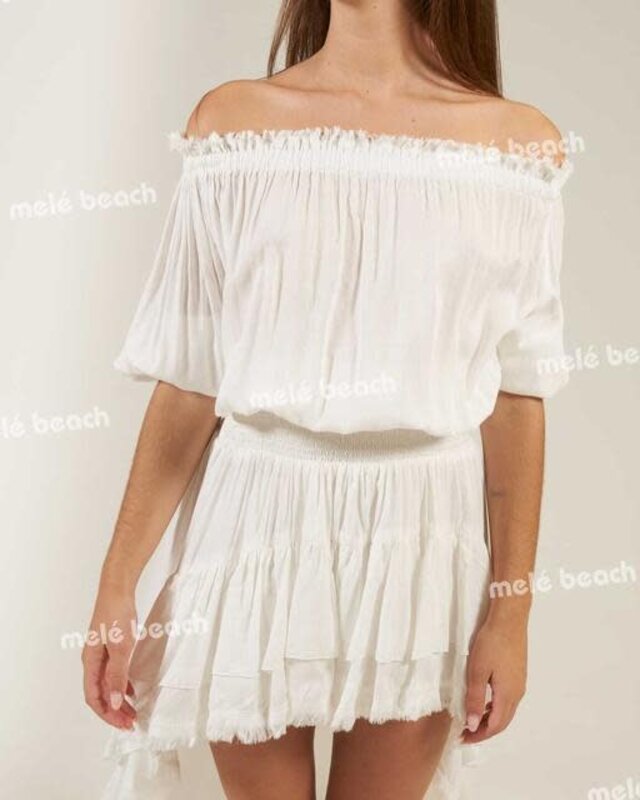 Melé Beach Top Crasa Off White