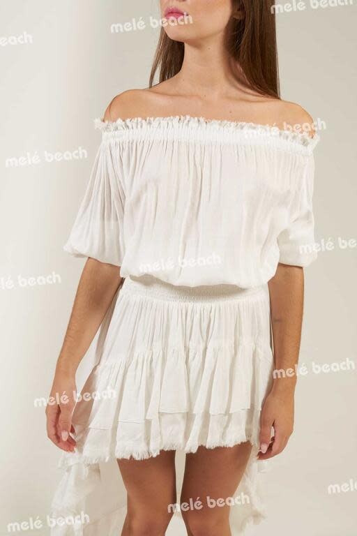 Melé Beach Top Crasa Off White