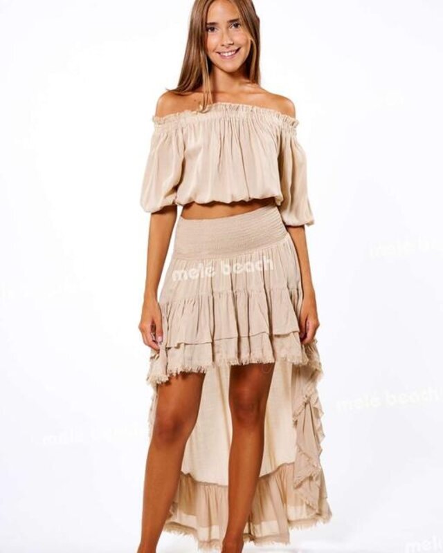 Melé Beach Top Crasa Beige