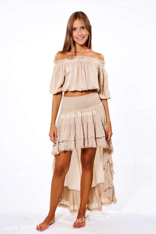 Melé Beach Top Crasa Beige